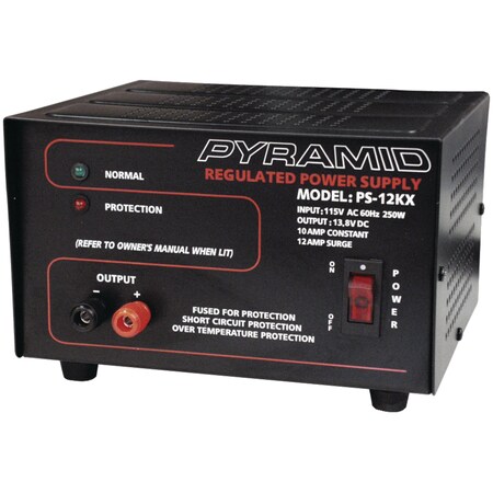 Pyramid Car Audio Car Audio 250W Input 10 Amp Power Supply PS12KX